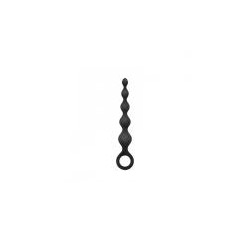 Perles D Lux Silicone Pleasure Beads 6.5in Black